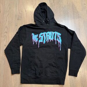The Struts Black Skull Graphic Hoodie Men's Size M